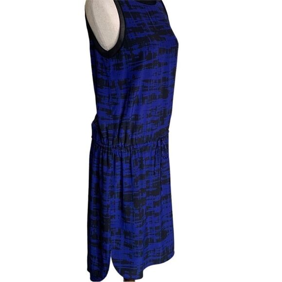 Vince Blue Sleeveless Silk Mini Dress | Size S - Picture 5 of 10